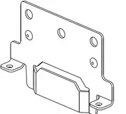 [Furniture Parts] IKEA Mounting Plates for Bed Frame Part # 116791 (2 Pack) fits Hemnes Malm Brimnes (IKEA Bed Frame MOUNTING Plates)