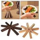 Wooden Trivet for Hot Dishes Wood Table Mat Pot Holder Heat Resistant Pad