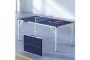 Everfit Table Tennis Ping Pong Table Portable Foldable Family Game Home Indoor