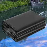 HDPE Pond Underlay 4x5m 5x6m 6x7m 7x8m 8x10m 10x12m Garden Fish Pond Liners Impermeable Pond Membrane for Outdoor Ponds Fountain Waterfall, Foldable Fish Pond Film(4x10m(13.1x32.8ft))