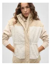 [Seed Heritage] Quilted Teddy Vest in Latte