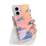 Cute Case for Case for Women Girls with iPhone 16 Twilight Sky - Square