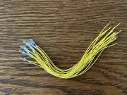 10 New 6.3v 70mA Light Bulbs 3mm 6v Lamps Great for Vintage Stereos 6" Wire (Qty