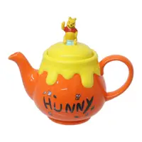 在飛比找蝦皮商城優惠-sunart 迪士尼 小熊維尼 陶瓷造型茶壺 橘黃蜂蜜 維尼
