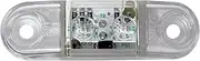 Peterson Manufacturing White 2 LED 2.5" Boat RV Camper Accent Courtesy Light/Clear Lens/Gasket