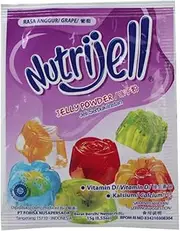 Nutrijell Jelly Powder - Grape, 15 Gram (12 sachets)