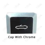 1x Convertible Open Switch Button Cap w/ Chrome Trim For Porsche Boxster/Spyder.