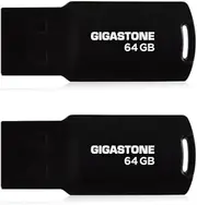 Gigastone 64GB 2-Pack USB 2.0 Flash Drive, Capless Design Pen Drive
