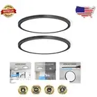 High-Efficiency 4700lm LED Flush Mount Light - 2-Pack in Black, Remote Control