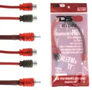 2x RCA1M2F Audio Y Adapter Cable HQ Performance OFC Noise Rejection Splitter
