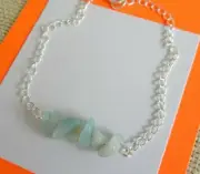 Amazonite silver ladies bracelet, handmade, healing reiki gemstone