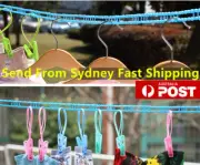 Laundry Camping Cloth Washing Line anti hanger skip or gravity slide to middle