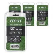 Semi Chisel Chainsaw Chain 20 Inch .058 .325 76DL for Stihl 36880050076 4 Pack