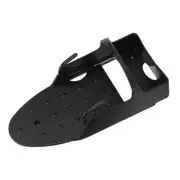 (Black)Electric Iron Holder Heat Resistant 2 In 1 Wall Mounted Iron Board Rack