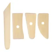 3pcs Pottery Ribs 11.7cm 19.8cm 12.7cm 12cm Wooden Clay Ceramic Sculpting Tool