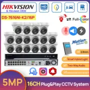 Hikvision 16CH CCTV System Kit 2-Way Audio 5MP Hybrid Light Full Color+IR Camera