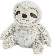Warmies Marshmallow Sloth Plush Junior Size, Fully Microwavable and Weighted Cuddly Toy for Anxiety, Chill in the Freezer or Heat in Microwave, Soft Toy Heat Pad