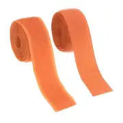 Sew on Hook and Loop Tape, 1 Inch Nylon Fastener Strips 1 Yards (Orange)