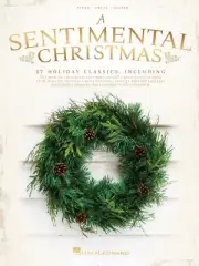 A Sentimental Christmas Book Sheet Music Piano Vocal Guitar SongBook 000236830
