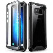 Ares Series Full-body Rugged Clear Bumper Case with Built-in Screen Protector for Samsung Galaxy S8 Plus
