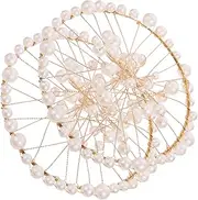 2pcs Pearl Decorative Nail Photo Props Portable Jewelry Photography Props for Nail Art Ornaments and Cosmetics Fishing Net Design for Stunning Displays