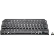 Logitech MX Keys Mini for Business Keyboard - Wireless Connectivity - English (US), Brazilian - Graphite - MX Keyswitch - Bluetooth - 10 m - 79 Key -