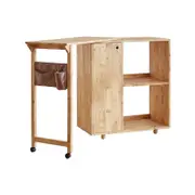 Natural Signature 1050-1690mm Raw Natural Moroni Foldable Utility Bar Table