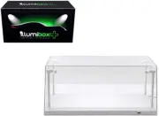 Collectible Display Show Case with LED Lights for 1/18 1/24 Models with White Ba