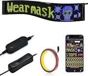 2Pcs LED Eyes for Truck Windshield | Devil Eyes Light for Cars | Flexible Scrolling Programmable LED Signs | Can Edit Text/Graffiti/Animations