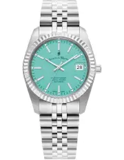 [Jacques Du Manoir] Swiss Inspiration 36mm Stainless Steel Strap Watch in Silver