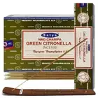 Satya Nag Champa Green Citronella Incense Sticks Agarbatti 15g x 12 Box = 180gm