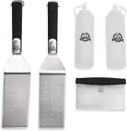 20010 5 Piece Accessories Griddle Tool Kit, Black