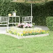 Raised Garden Bed, Elevated Planter Box Plant Container White 110x110x27 cm Solid Wood Pine