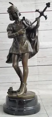 Credo Knight Warrior Bronze Statue Sculpture Statue Art Deco Marble Base Decor