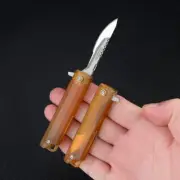 1PC PEI Pocket Small Knife Key Chain Pendant Portable Unboxing Folding Knife