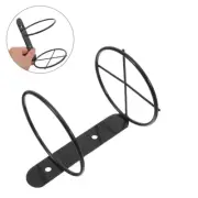Wall Mounted Wine Storage Rack for Kitchen Bar Black Iron Holder