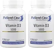 Patient One Vitamin D3 5000 - 120 Vegetarian Capsules