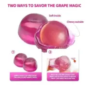 PEELABLEZ GRAPE FLAVOR Gummy Candy, REAL PEELIN Candy LIMITED BULK BAG VALUE NOW