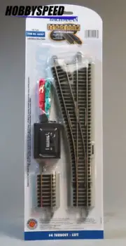 BACHMANN 44557 E-Z TRACK HO SCALE #4 TURNOUT LEFT HAND SWITCH turn BAC44557 NEW