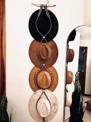 Macrame Hat Hanger, Bohemian Western Hat Hanger, Handmade, Size 4
