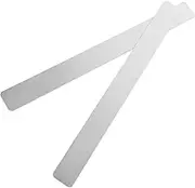 2pcs Iron Memo Board Strips Adhesive Backing for Wall Display Bulletin Board for Photos and Memos