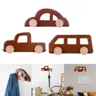 Wooden Coat Rack Wall Hook Hanging Wall Mounted Wooden Hook Organizer Key Holder
