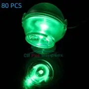 80 pcs Green Submersible Diving Mini LED Spotlight Aquarium Fish Tank