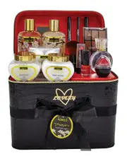 Lovery 30pc Jasmine-Scented Home Spa & Makeup Set - Bath and Body Deluxe Gift