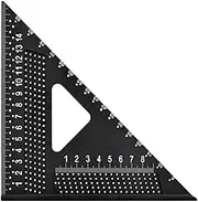 Carpenter Square Angle Ruler Woodworking DIY 7 inch Measurement Tool Layout Tool for Industrial Framing Machinist Roofing