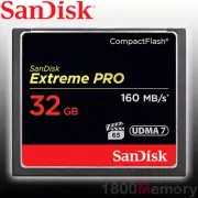 GENUINE SanDisk 32GB Extreme PRO Compact Flash CF Card 1067X 160MB/s UDMA7 32G