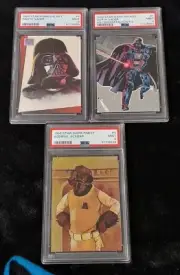 1993 Topps Star Wars Galaxy Vader + Factory Set Foil +95 Finest Ackbar PSA 9 Lot