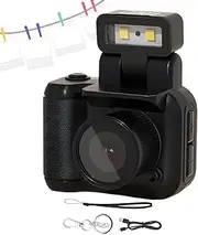Euyehn Retro Video Camera | Retro 1080p Snap Cemera with LED Flash Light | Portable Compact Vintage Camcorder, Multifunctional Travel Digital Thumb Camera for Boys and Girls