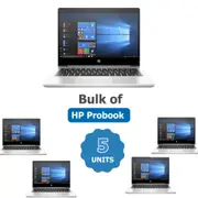 Bulk of 5x HP ProBook 430 G7 13" Laptop i7-10510U 4.90GHz 512GB 16GB RAM Windows 11- Refurbished (Grade B)