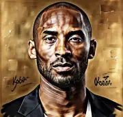 Kobe Bryant 8x12 Art Work Replica Laminated Autograph Replica